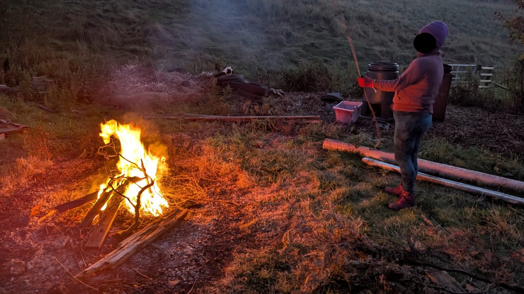 Nothing beats a fire after a long cold and wet day.