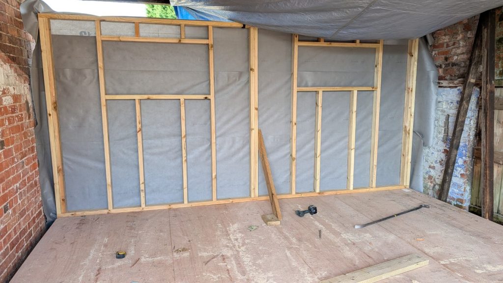 Two of six Megashed sides are done.