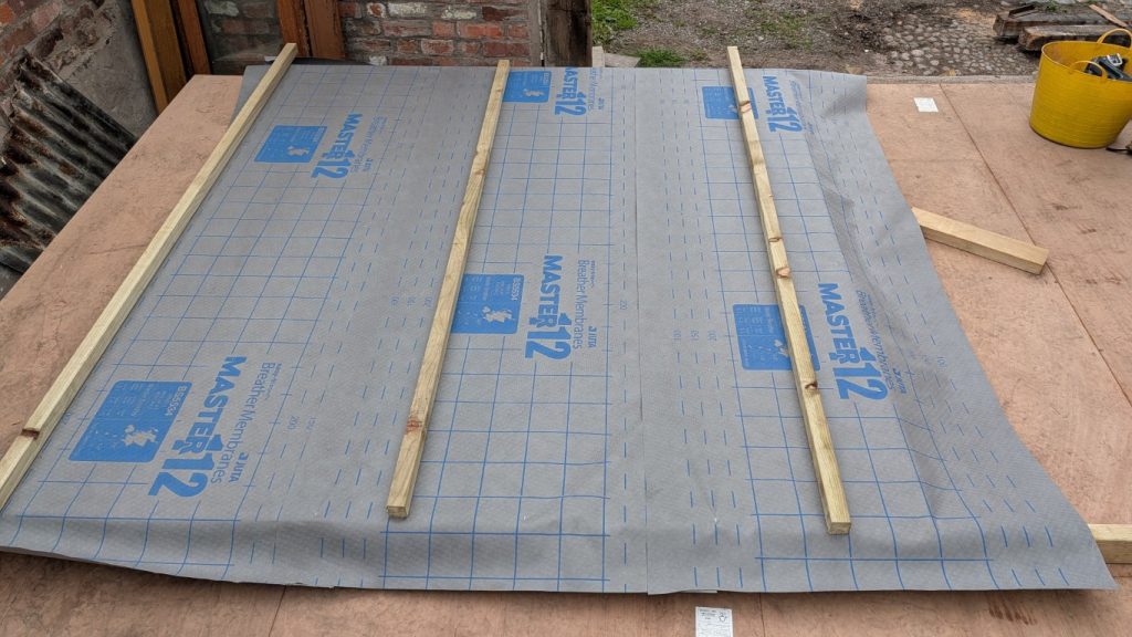You know the drill. Frame, wrap, clad, lift.