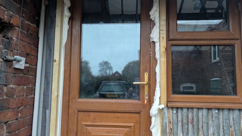 Unfortunately, the expanding foam didn't go as planned.